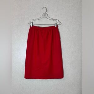 Pendleton Virgin Wool Red Skirt Women's Size 10